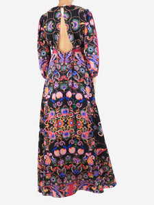 Etro Floral silk maxi dress with sequin embellishment - size UK 10