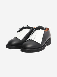 Marni Black fringed leather shoes - size EU 40