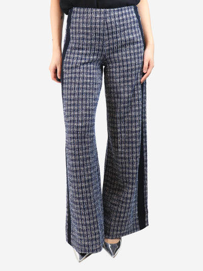 Navy tweed trousers - size UK 10 Trousers ME+EM 