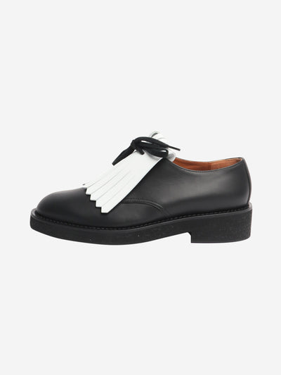 Black fringed leather shoes - size EU 40 Flat Shoes Marni 
