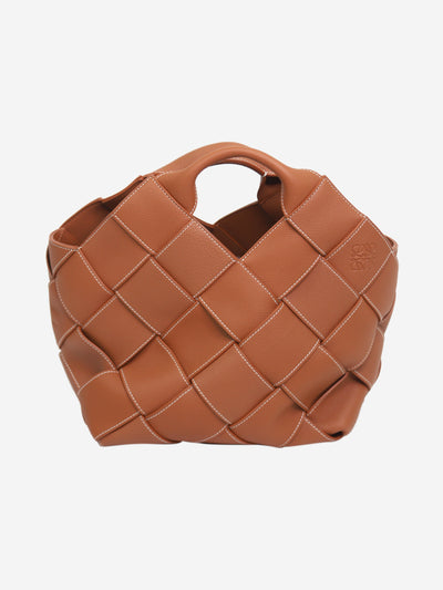 Brown Surplus leather woven basket bag Top Handle Bags Loewe 