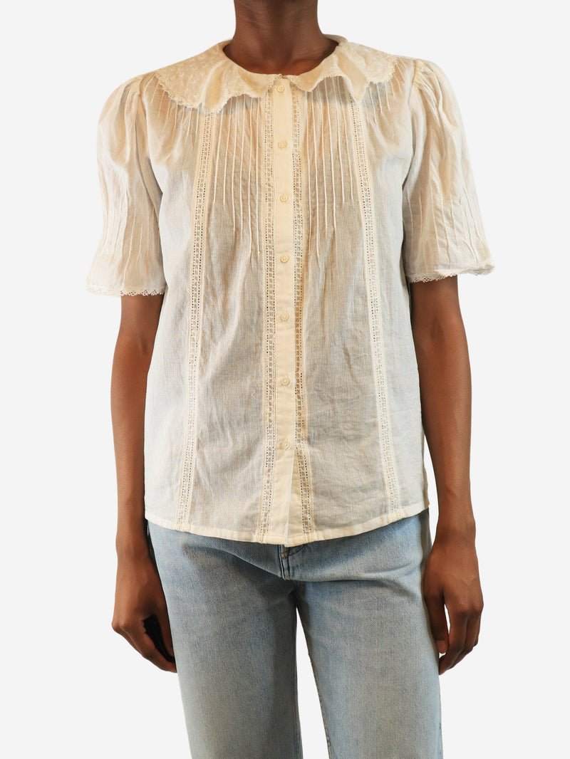 sheer cotton top