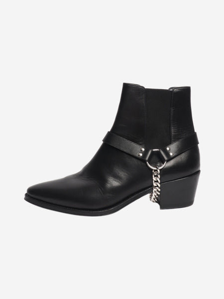 Black western ankle boots - size UK 9 product image