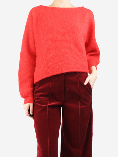 Red alpaca-blend off-shoulder jumper - size S Knitwear Ba&sh 