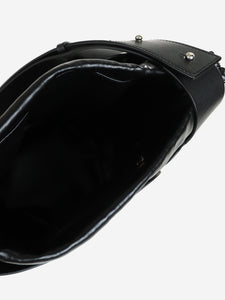 Paco Rabanne Black leather bucket bag