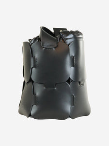 Paco Rabanne Black leather bucket bag