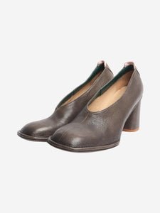 Alysi Brown leather pumps - size EU 40