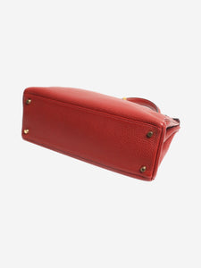 Hermes Rouge vintage 2004 Kelly 32 bag in Togo leather