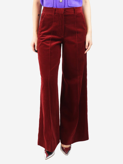 Red corduroy trousers - size UK 10 Trousers ME+EM 