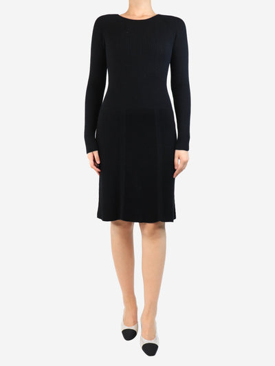 Black knit long sleeve dress - size UK S Dresses Joseph 