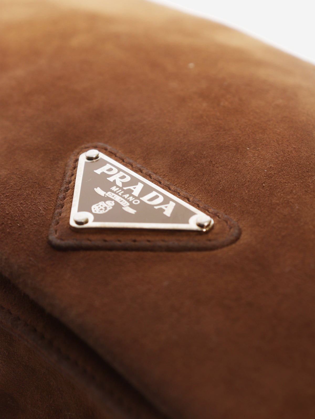 Vintage brown suede clutch bag Clutch bags Prada 