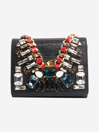 Black bejewelled chain crossbody bag Cross-body bags MCM 