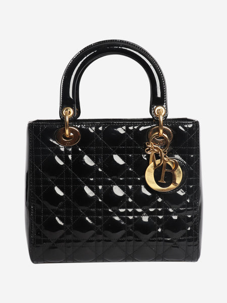 Black 2014 patent leather Lady Dior bag product image