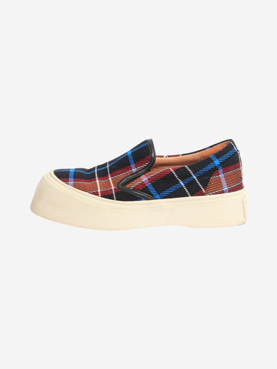 Black plaid slip-on shoes - size EU 40 Trainers Marni 
