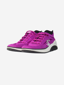 Chanel Purple lace-up trainers - size EU 37
