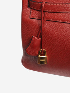 Hermes Rouge vintage 2004 Kelly 32 bag in Togo leather