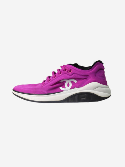 Purple lace-up trainers - size EU 37 Trainers Chanel 