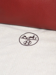 Hermes Rouge vintage 2004 Kelly 32 bag in Togo leather