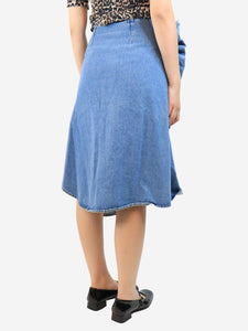 JW Anderson Blue denim ruched skirt - size UK 8