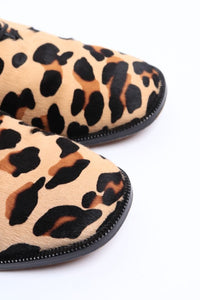 Marni Neutral leopard print calf-hair shoes - size EU 40