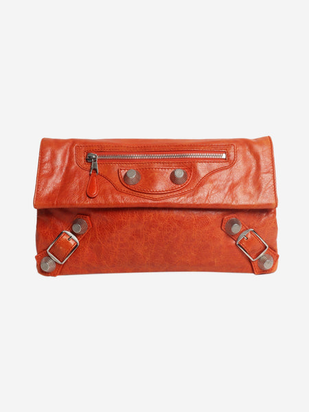 Orange Motocross envelope clutch bag product image