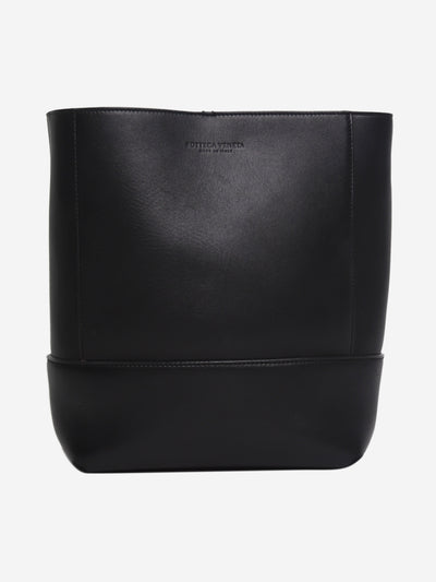 Black leather cross-body bucket bag Cross-body bags Bottega Veneta 