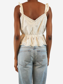White broderie cami top - size UK 6 Tops Paige 