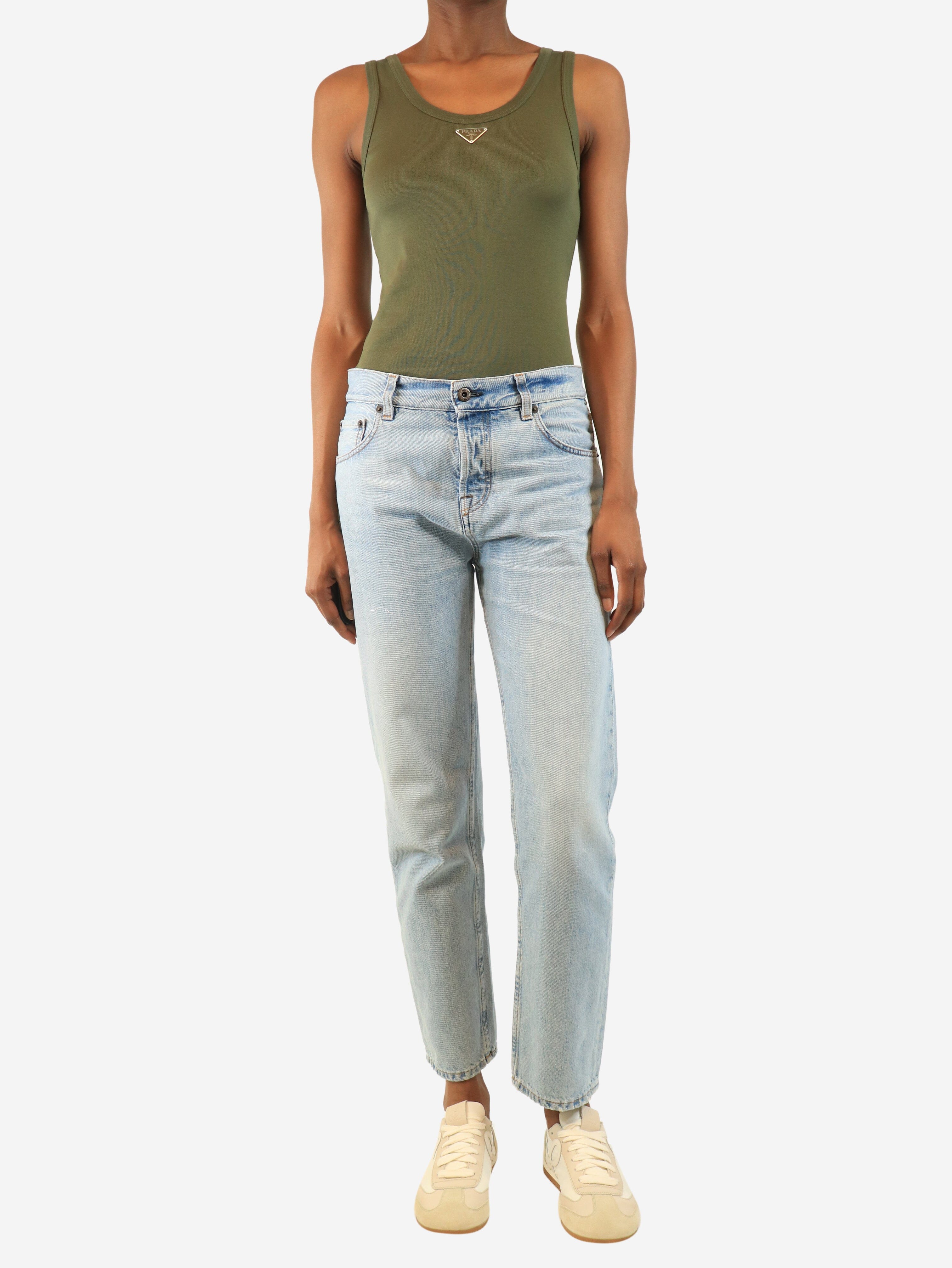 Blue light-wash jeans - size UK 6 Denim Miu Miu 