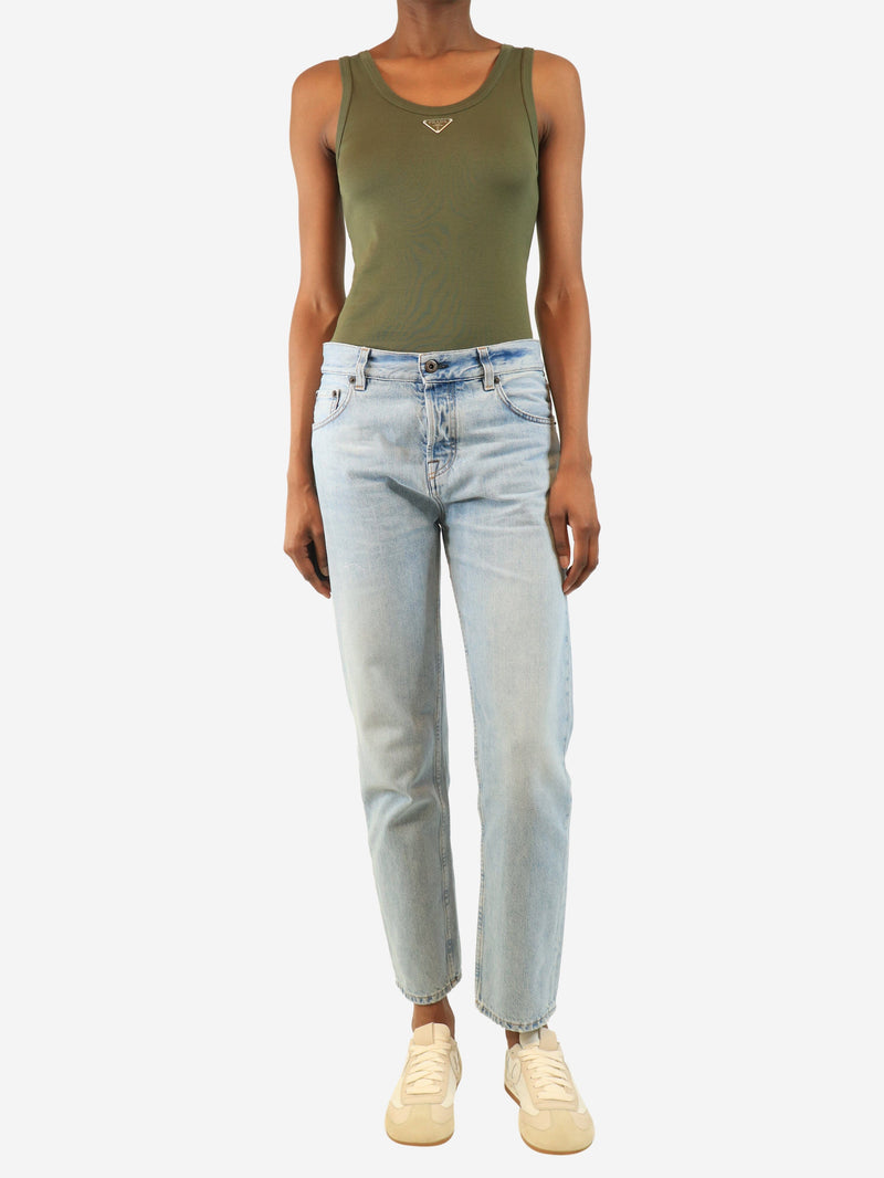 Blue light-wash jeans - size UK 6 Denim Miu Miu 