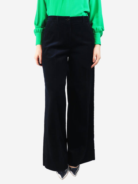 Navy corduroy trousers - size UK 10 product image