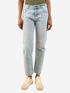 Blue light-wash jeans - size UK 6