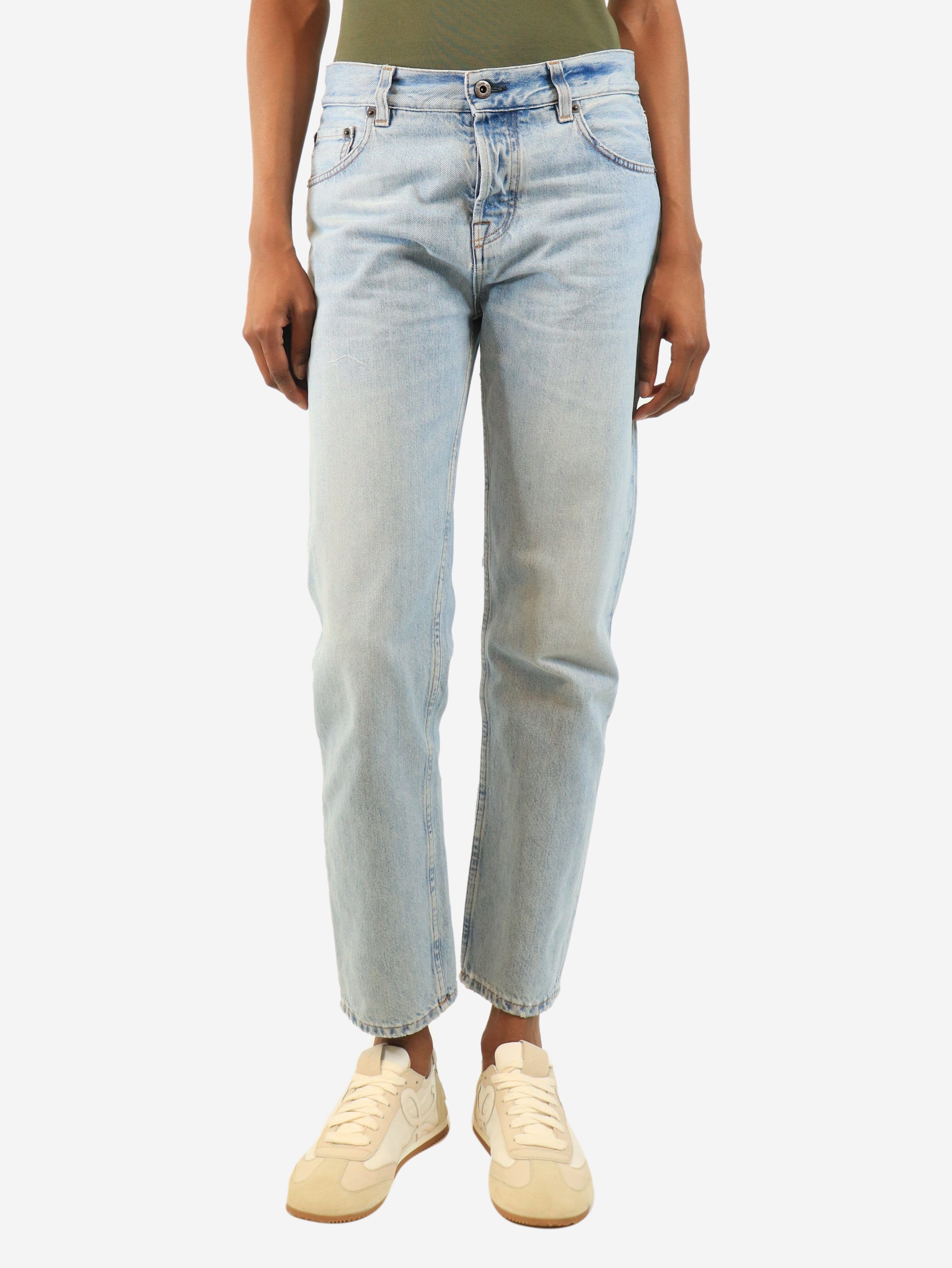 Blue light-wash jeans - size UK 6