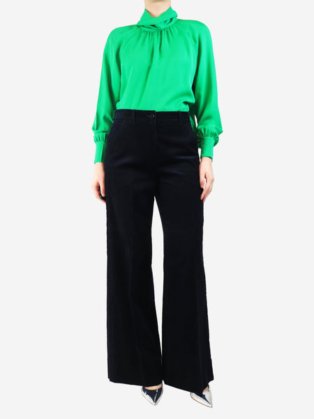 Navy corduroy trousers - size UK 10 alternate image