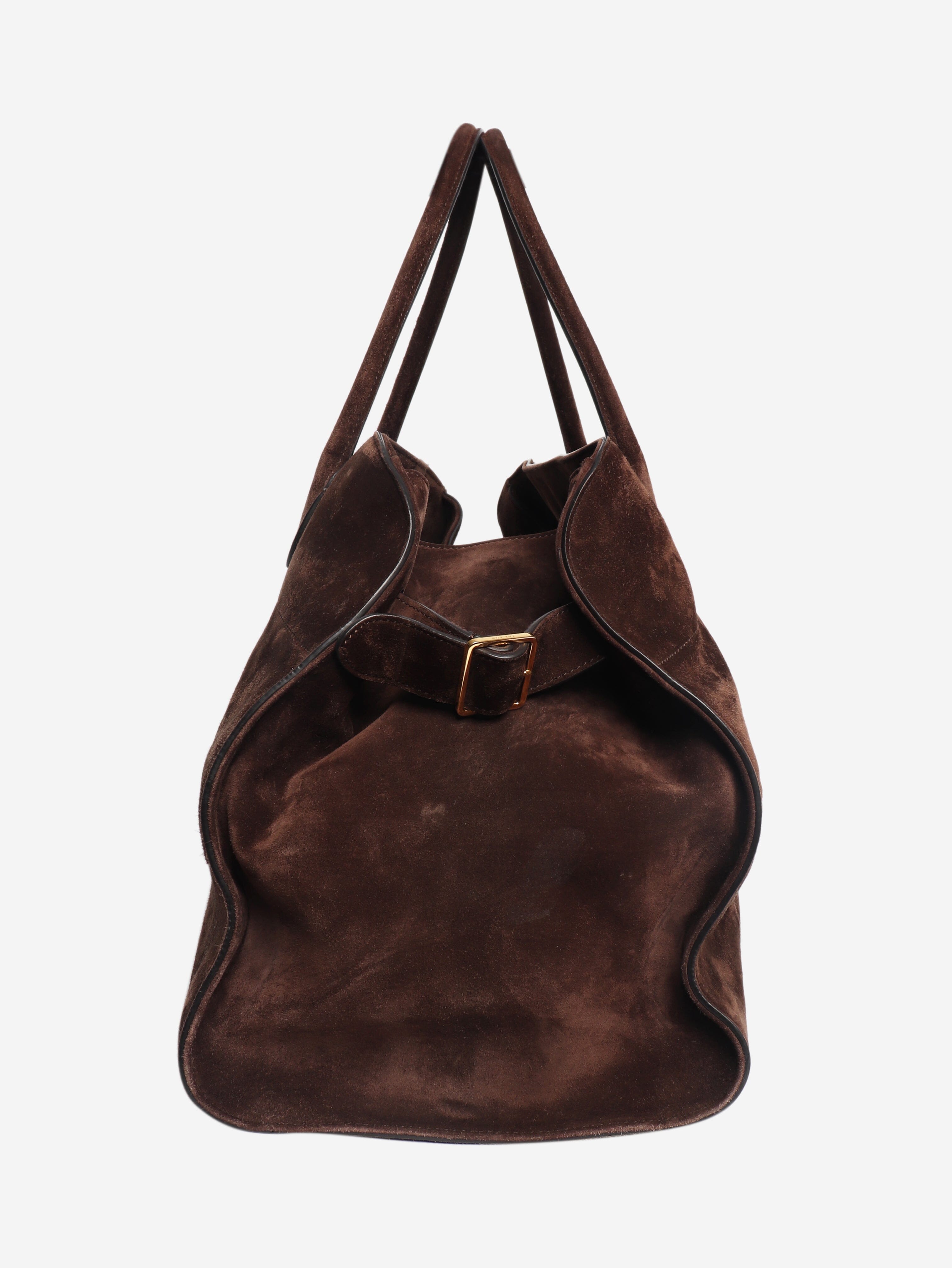 Brown Soft Margaux 17 tote Top Handle Bags The Row 
