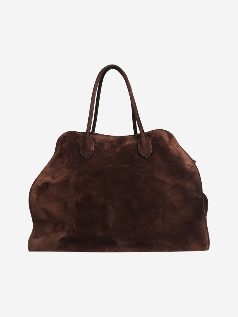 Brown Soft Margaux 17 tote Top Handle Bags The Row 