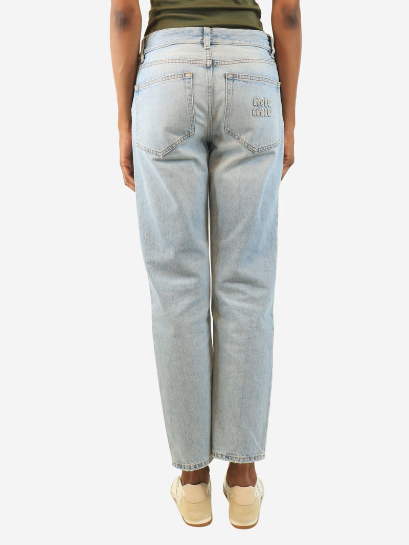Blue light-wash jeans - size UK 6 Denim Miu Miu 