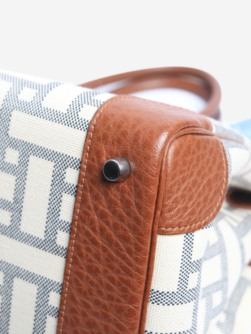 Brown and cream 2008 Birkin 35 Mosaic bag Top Handle Bags Hermes 