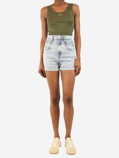 Blue high-rise denim shorts - size UK 6 Shorts Isabel marant Etoile 