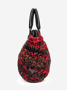 Prada multicolour knitted nappa leather tote bag - view 2