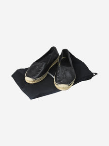 Saint Laurent Black leather espadrilles - size EU 37