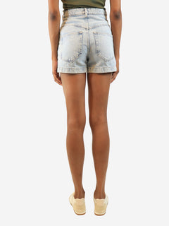 Blue high-rise denim shorts - size UK 6 Shorts Isabel marant Etoile 