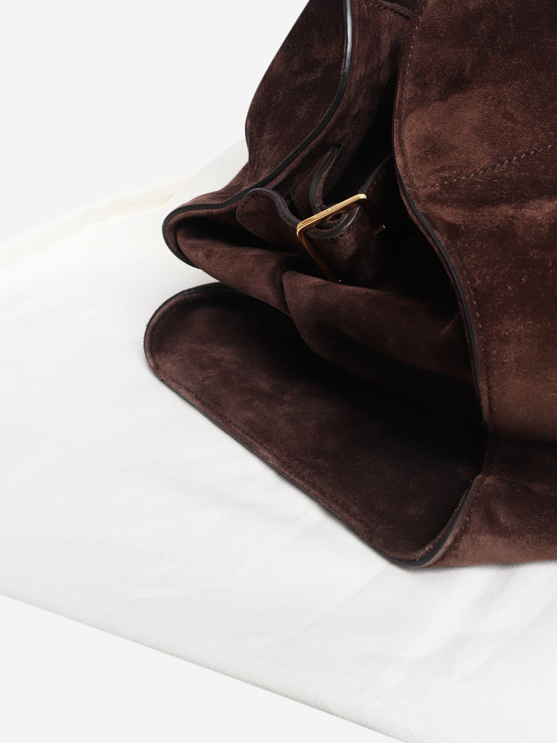 Brown Soft Margaux 17 tote Top Handle Bags The Row 