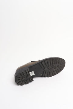 Brown and black velcro-strap leather shoes - size EU 40 Flat Shoes Marni 