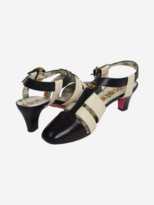 Gucci Black low-heel closed-toe sandals - size EU 41
