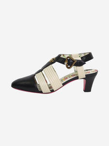 Gucci Black low-heel closed-toe sandals - size EU 41