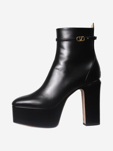 Valentino Black platform ankle boots - size EU 38 (UK 5)