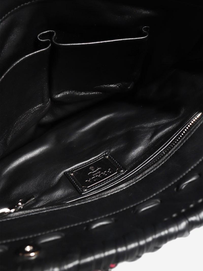 Prada multicolour knitted nappa leather tote bag - view 7