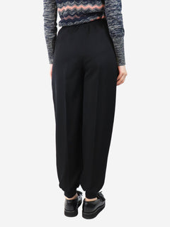 Black cuffed wool trousers - size UK 8 Trousers Stella McCartney 