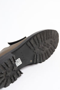 Marni Brown and black velcro-strap leather shoes - size EU 40