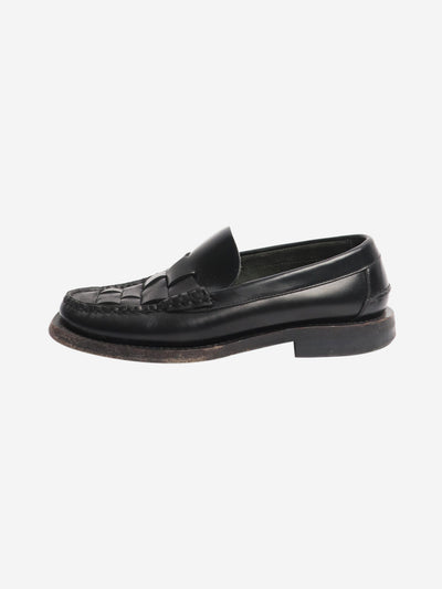 Black woven loafers - size EU 37 (UK 4) Flat Shoes Hereu 